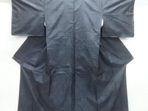 花模様織出し本場泥大島紬着物アンサンブル